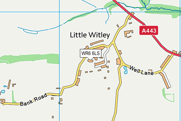 WR6 6LS map - OS VectorMap District (Ordnance Survey) WR6 6LS map - OS VectorMap District (Ordnance Survey)