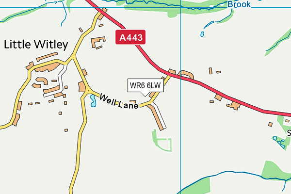 WR6 6LW map - OS VectorMap District (Ordnance Survey)