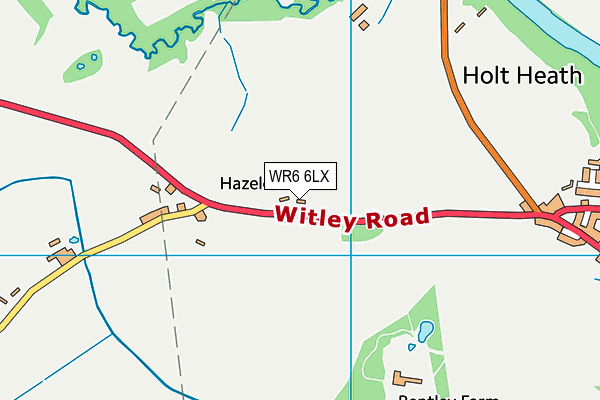 WR6 6LX map - OS VectorMap District (Ordnance Survey) WR6 6LX map - OS VectorMap District (Ordnance Survey)