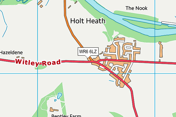 WR6 6LZ map - OS VectorMap District (Ordnance Survey)