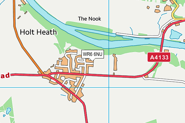 WR6 6NU map - OS VectorMap District (Ordnance Survey)