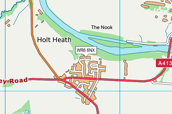 WR6 6NX map - OS VectorMap District (Ordnance Survey) WR6 6NX map - OS VectorMap District (Ordnance Survey)