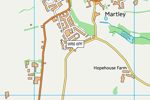 WR6 6PF map - OS VectorMap District (Ordnance Survey) WR6 6PF map - OS VectorMap District (Ordnance Survey)