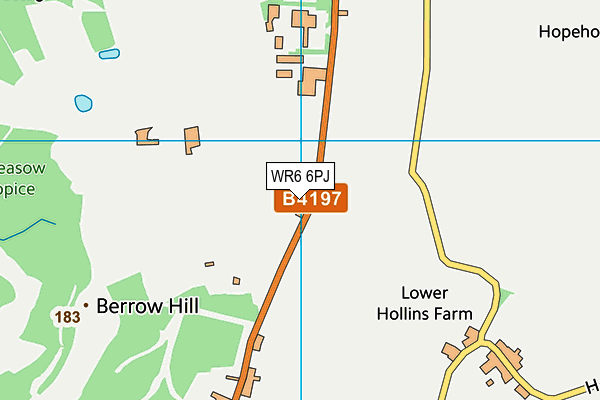 WR6 6PJ map - OS VectorMap District (Ordnance Survey) WR6 6PJ map - OS VectorMap District (Ordnance Survey)