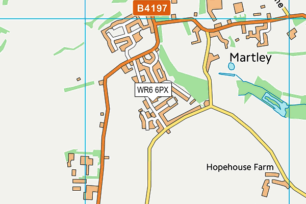WR6 6PX map - OS VectorMap District (Ordnance Survey) WR6 6PX map - OS VectorMap District (Ordnance Survey)