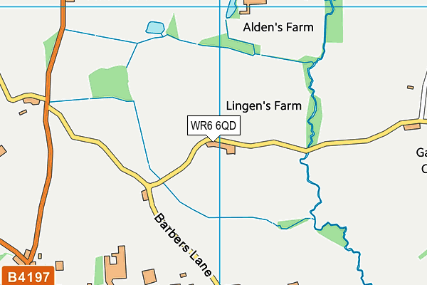WR6 6QD map - OS VectorMap District (Ordnance Survey) WR6 6QD map - OS VectorMap District (Ordnance Survey)
