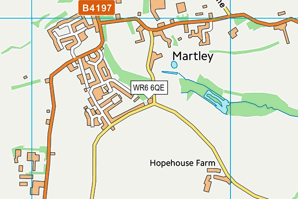 WR6 6QE map - OS VectorMap District (Ordnance Survey) WR6 6QE map - OS VectorMap District (Ordnance Survey)