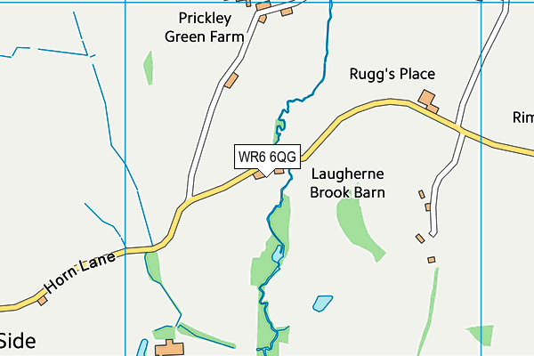 WR6 6QG map - OS VectorMap District (Ordnance Survey) WR6 6QG map - OS VectorMap District (Ordnance Survey)