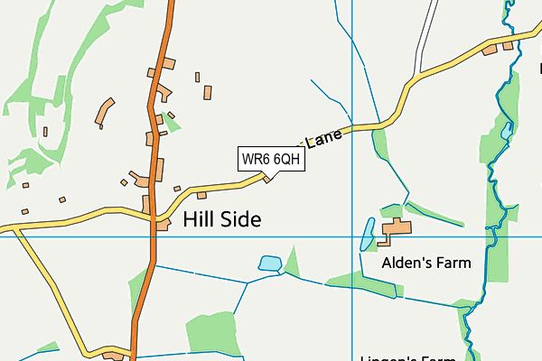 WR6 6QH map - OS VectorMap District (Ordnance Survey)