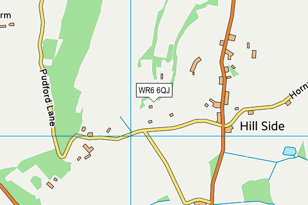 WR6 6QJ map - OS VectorMap District (Ordnance Survey) WR6 6QJ map - OS VectorMap District (Ordnance Survey)