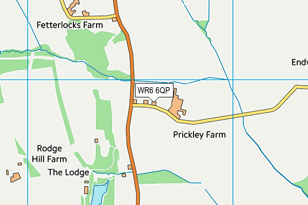 WR6 6QP map - OS VectorMap District (Ordnance Survey) WR6 6QP map - OS VectorMap District (Ordnance Survey)