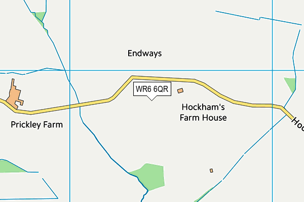 WR6 6QR map - OS VectorMap District (Ordnance Survey) WR6 6QR map - OS VectorMap District (Ordnance Survey)