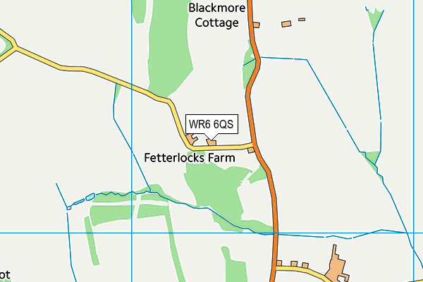 WR6 6QS map - OS VectorMap District (Ordnance Survey) WR6 6QS map - OS VectorMap District (Ordnance Survey)