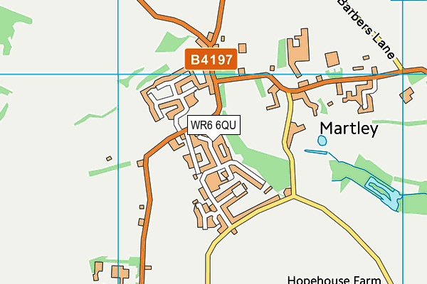 WR6 6QU map - OS VectorMap District (Ordnance Survey) WR6 6QU map - OS VectorMap District (Ordnance Survey)