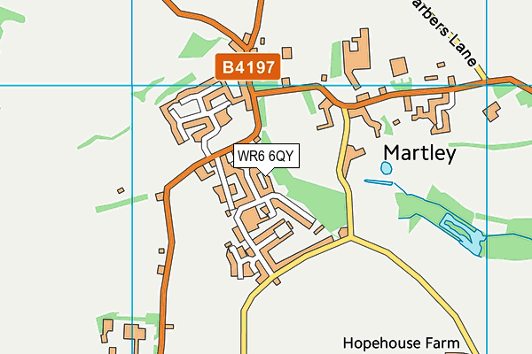 WR6 6QY map - OS VectorMap District (Ordnance Survey)
