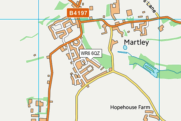 WR6 6QZ map - OS VectorMap District (Ordnance Survey) WR6 6QZ map - OS VectorMap District (Ordnance Survey)