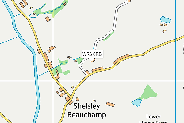 WR6 6RB map - OS VectorMap District (Ordnance Survey) WR6 6RB map - OS VectorMap District (Ordnance Survey)