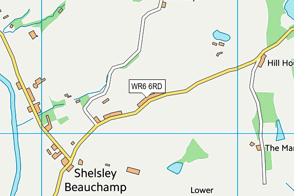 WR6 6RD map - OS VectorMap District (Ordnance Survey) WR6 6RD map - OS VectorMap District (Ordnance Survey)