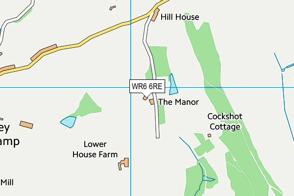 WR6 6RE map - OS VectorMap District (Ordnance Survey) WR6 6RE map - OS VectorMap District (Ordnance Survey)