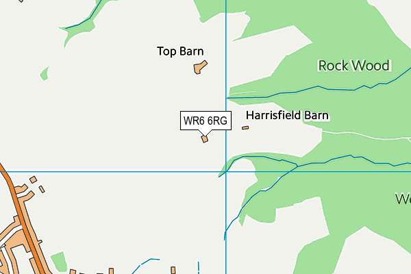 WR6 6RG map - OS VectorMap District (Ordnance Survey) WR6 6RG map - OS VectorMap District (Ordnance Survey)