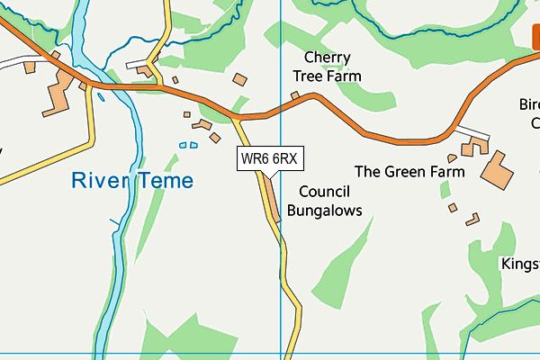 WR6 6RX map - OS VectorMap District (Ordnance Survey) WR6 6RX map - OS VectorMap District (Ordnance Survey)