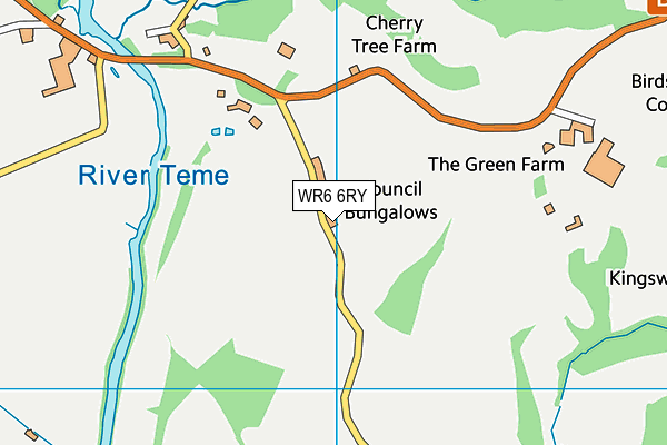 WR6 6RY map - OS VectorMap District (Ordnance Survey) WR6 6RY map - OS VectorMap District (Ordnance Survey)