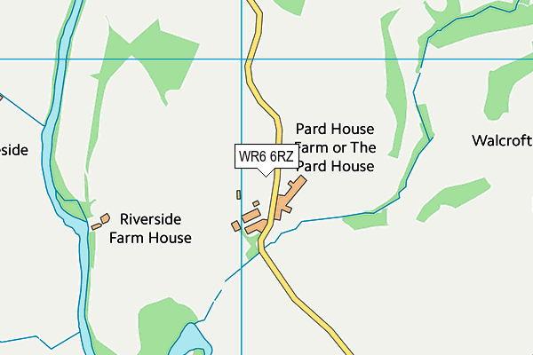 WR6 6RZ map - OS VectorMap District (Ordnance Survey) WR6 6RZ map - OS VectorMap District (Ordnance Survey)