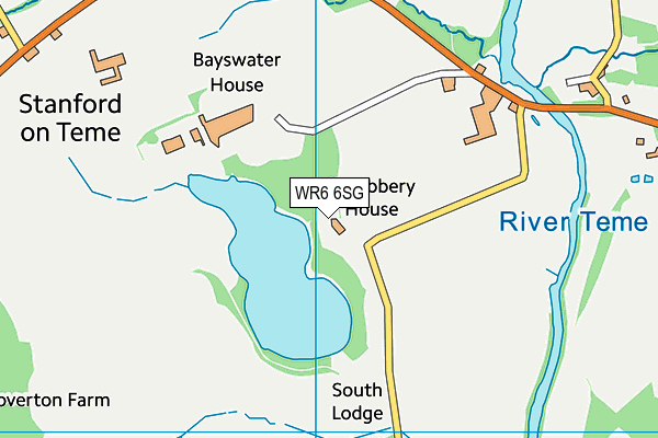 WR6 6SG map - OS VectorMap District (Ordnance Survey)