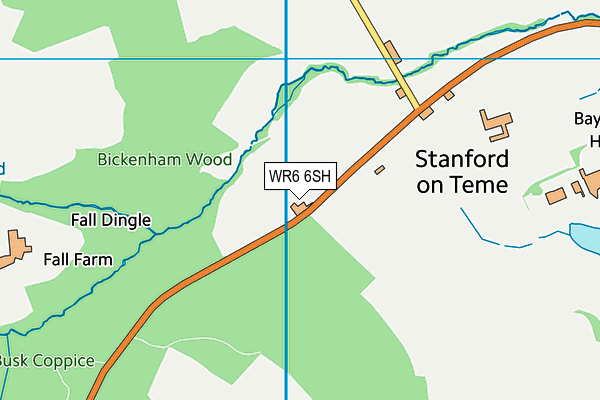 WR6 6SH map - OS VectorMap District (Ordnance Survey) WR6 6SH map - OS VectorMap District (Ordnance Survey)