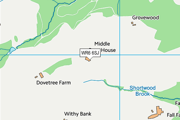WR6 6SJ map - OS VectorMap District (Ordnance Survey) WR6 6SJ map - OS VectorMap District (Ordnance Survey)