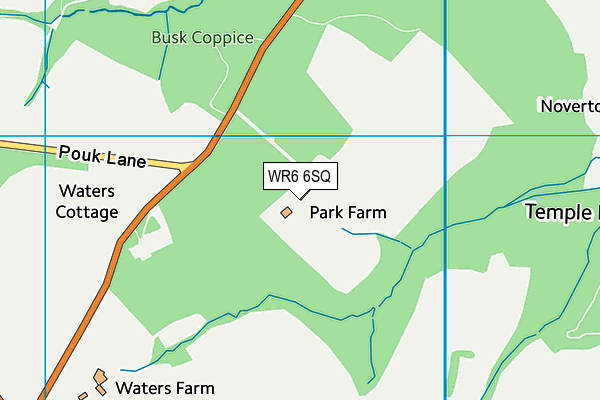 WR6 6SQ map - OS VectorMap District (Ordnance Survey) WR6 6SQ map - OS VectorMap District (Ordnance Survey)