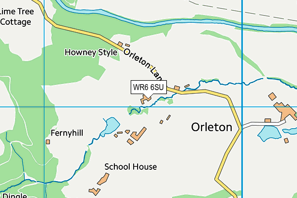 WR6 6SU map - OS VectorMap District (Ordnance Survey) WR6 6SU map - OS VectorMap District (Ordnance Survey)