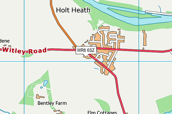 WR6 6SZ map - OS VectorMap District (Ordnance Survey) WR6 6SZ map - OS VectorMap District (Ordnance Survey)
