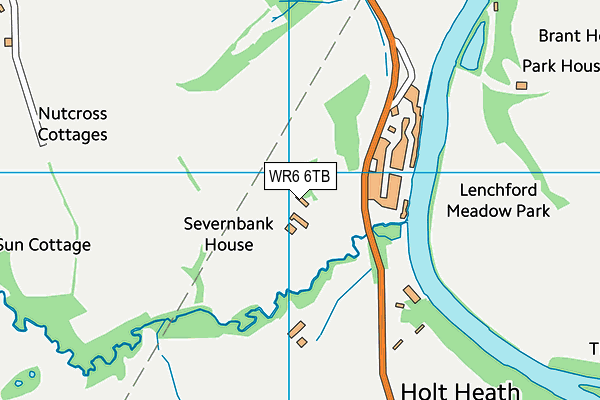 WR6 6TB map - OS VectorMap District (Ordnance Survey)