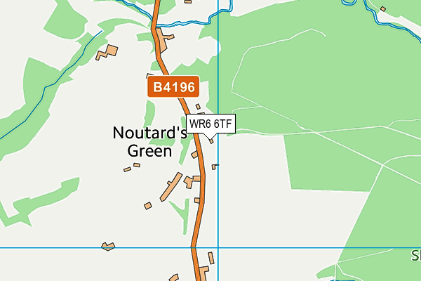 WR6 6TF map - OS VectorMap District (Ordnance Survey) WR6 6TF map - OS VectorMap District (Ordnance Survey)