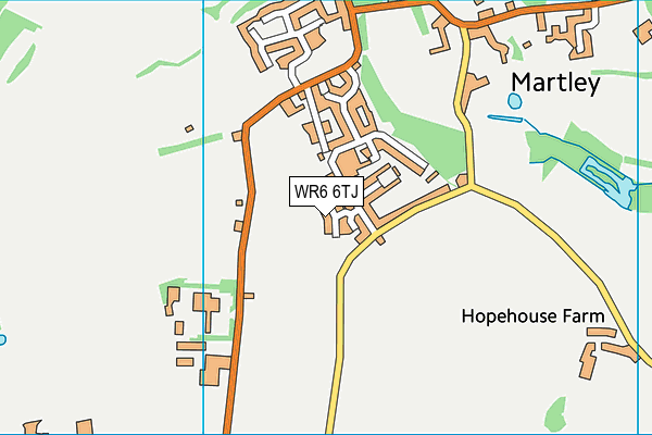 WR6 6TJ map - OS VectorMap District (Ordnance Survey) WR6 6TJ map - OS VectorMap District (Ordnance Survey)