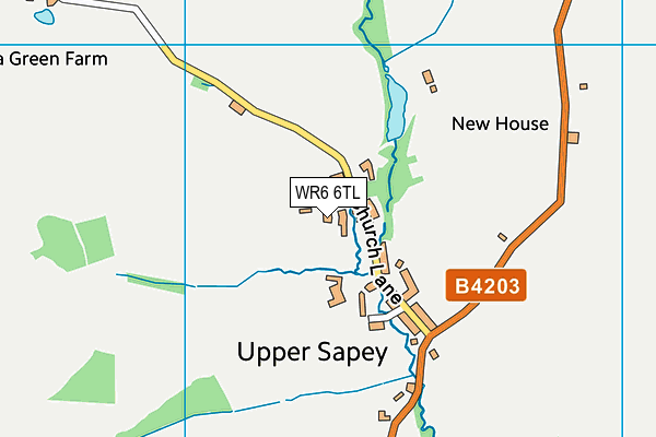 WR6 6TL map - OS VectorMap District (Ordnance Survey) WR6 6TL map - OS VectorMap District (Ordnance Survey)