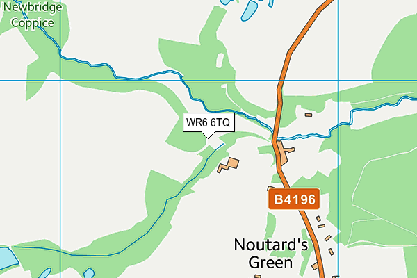 WR6 6TQ map - OS VectorMap District (Ordnance Survey)