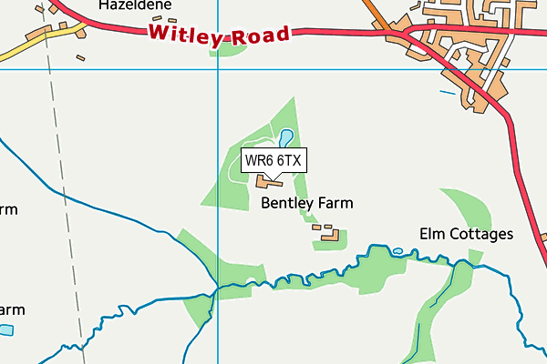 WR6 6TX map - OS VectorMap District (Ordnance Survey) WR6 6TX map - OS VectorMap District (Ordnance Survey)