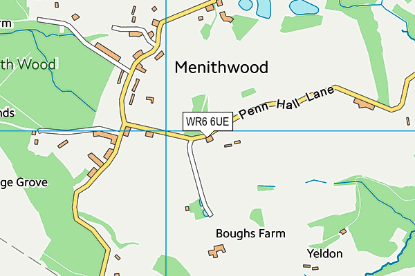 WR6 6UE map - OS VectorMap District (Ordnance Survey) WR6 6UE map - OS VectorMap District (Ordnance Survey)