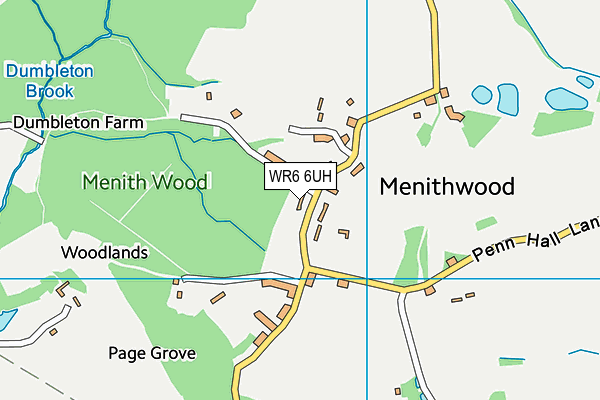 WR6 6UH map - OS VectorMap District (Ordnance Survey)