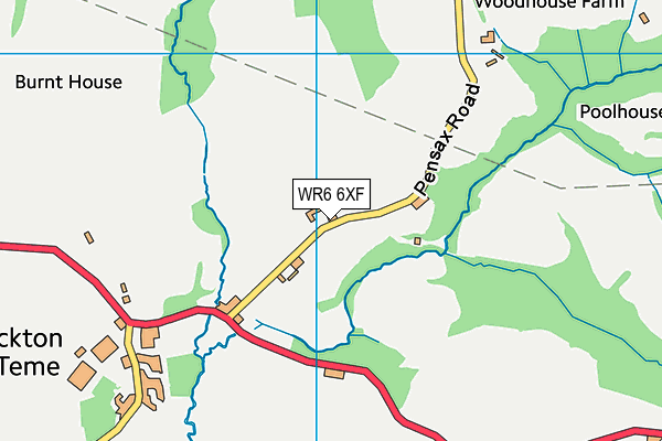 WR6 6XF map - OS VectorMap District (Ordnance Survey) WR6 6XF map - OS VectorMap District (Ordnance Survey)