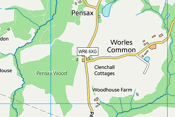 WR6 6XG map - OS VectorMap District (Ordnance Survey) WR6 6XG map - OS VectorMap District (Ordnance Survey)