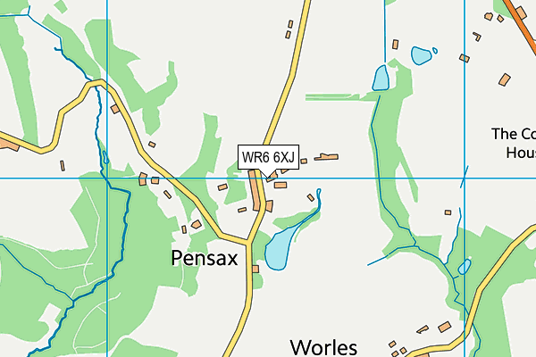 WR6 6XJ map - OS VectorMap District (Ordnance Survey) WR6 6XJ map - OS VectorMap District (Ordnance Survey)