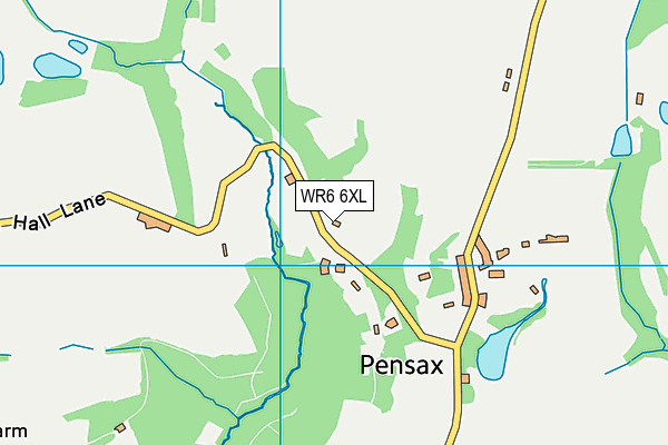 WR6 6XL map - OS VectorMap District (Ordnance Survey)