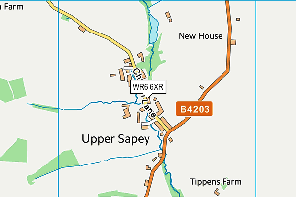 WR6 6XR map - OS VectorMap District (Ordnance Survey) WR6 6XR map - OS VectorMap District (Ordnance Survey)