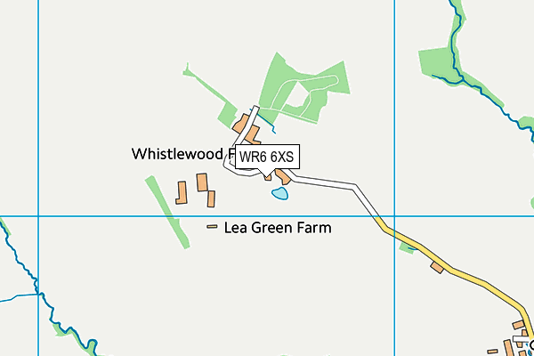 WR6 6XS map - OS VectorMap District (Ordnance Survey) WR6 6XS map - OS VectorMap District (Ordnance Survey)