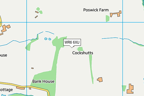 WR6 6XU map - OS VectorMap District (Ordnance Survey) WR6 6XU map - OS VectorMap District (Ordnance Survey)