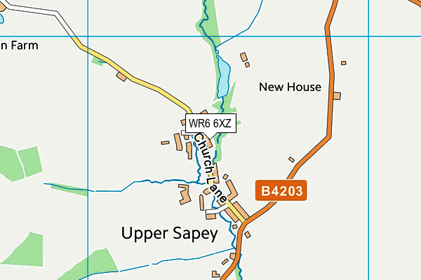 WR6 6XZ map - OS VectorMap District (Ordnance Survey) WR6 6XZ map - OS VectorMap District (Ordnance Survey)