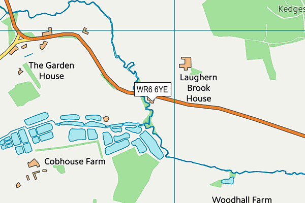 WR6 6YE map - OS VectorMap District (Ordnance Survey)